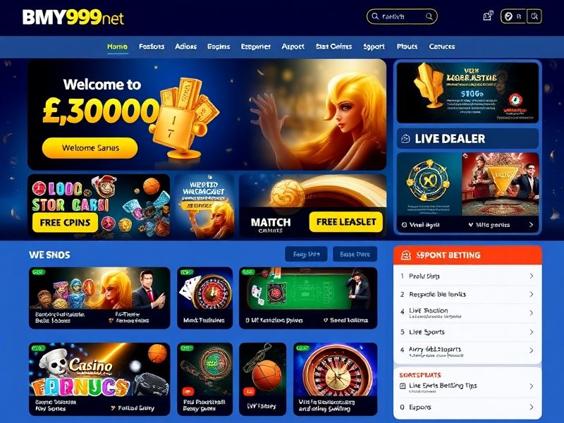 Discover bmy999 net.com, the premier online gambling platform offering a diverse range of casino games, sports betting options, and live dealer experiences. Enjoy exclusive promotions and expert curation for a secure gaming journey.